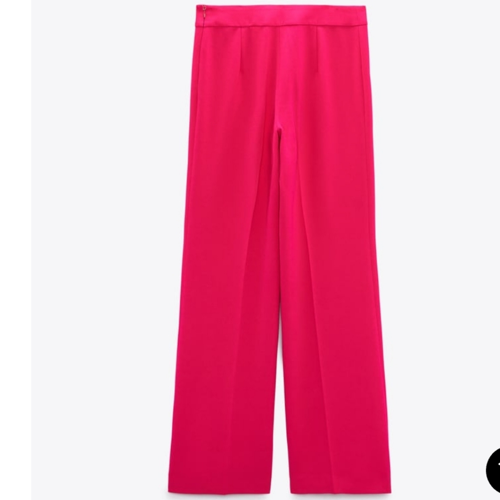 BNT ZARA Long Flowy Pants - Neon Fuschia Sz: XL